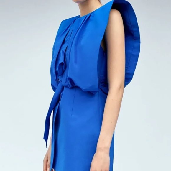 ZARA Voluminous Top Dress Bluish - Picture 12 of 13